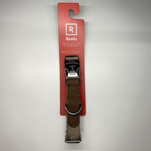 Reddy Tan Brown Jacquard Dog Collar Size Small S 9-14 Inches